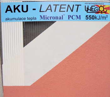 Akumulační deska AKU LATENT PCM – 550 kJ/m2