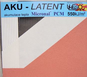 Akumulační deska AKU LATENT PCM – 550 kJ/m2